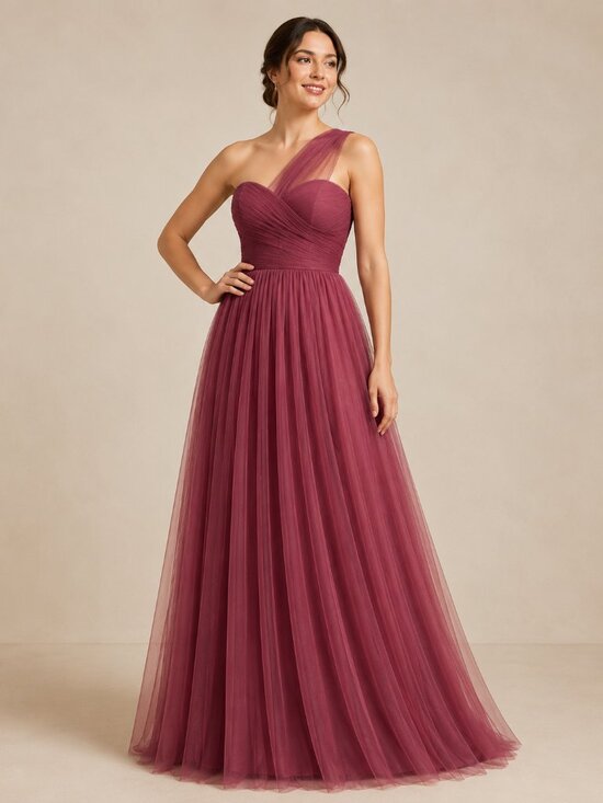 JJs House Dresses & Skirts - JJ’s House Burgundy Convertible Tulle Gown Size 14